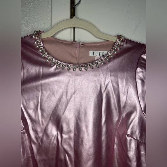 TCEC Pink Pearl Embellished Dress size S new with tag - Picture 2 of 8